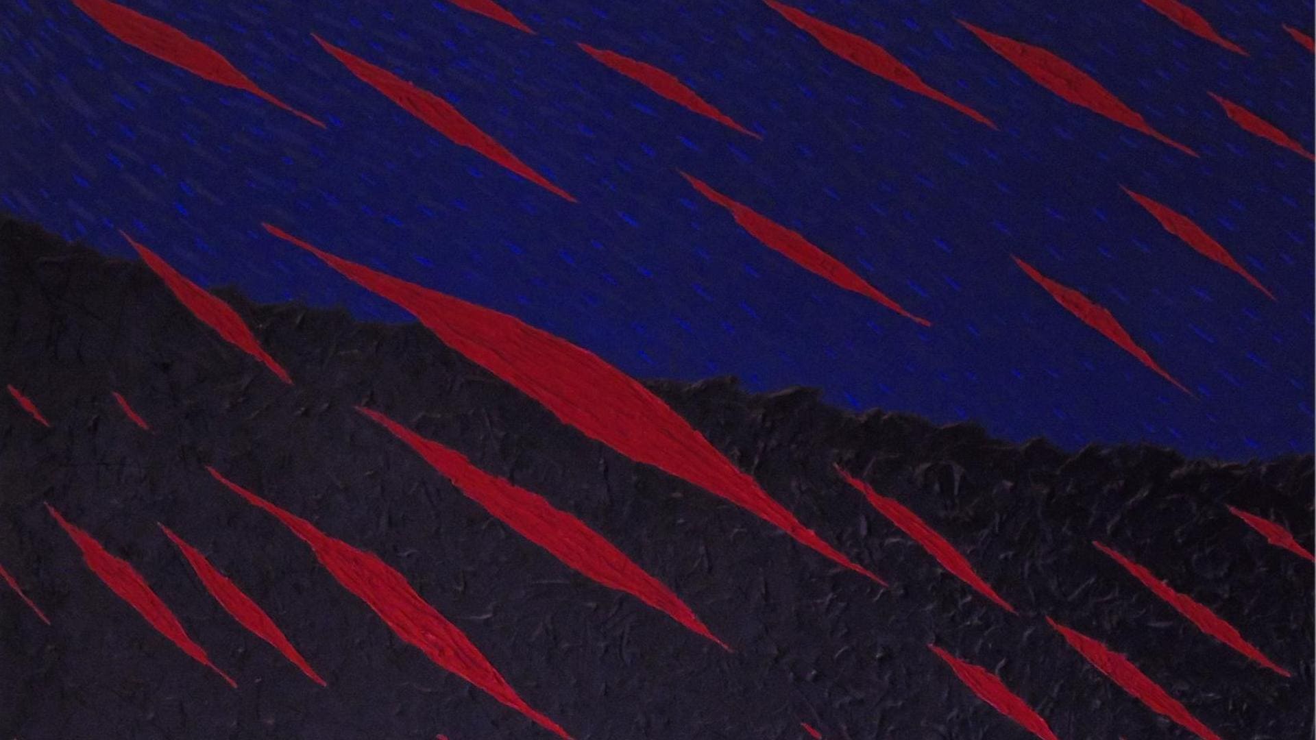 Opera dell'Artista Rosario Mercuri dal titolo 'Eruzione'